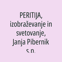PERITIJA, izobraževanje in svetovanje, Janja Pibernik s.p. - Logotip