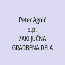 Peter Agnič s.p. ZAKLJUČNA GRADBENA DELA - Logotip