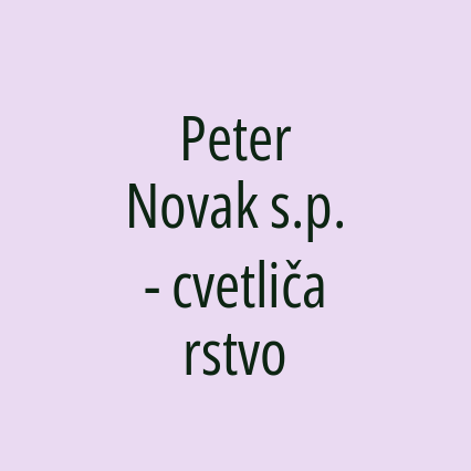 Peter Novak s.p. - cvetličarstvo - Logotip