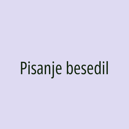 Pisanje besedil - Logotip