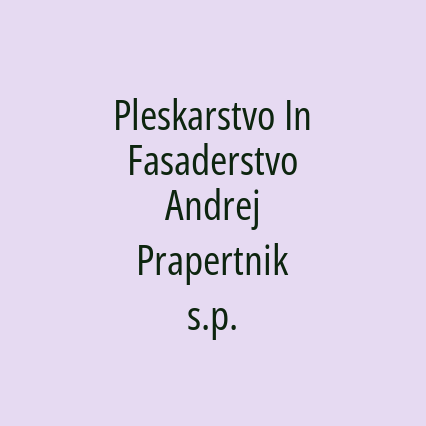 Pleskarstvo In Fasaderstvo Andrej Prapertnik s.p. - Logotip