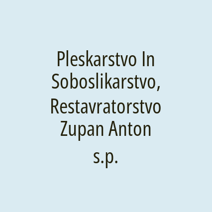 Pleskarstvo In Soboslikarstvo, Restavratorstvo Zupan Anton s.p. - Logotip