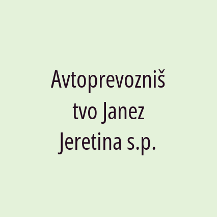 Avtoprevozništvo Janez Jeretina s.p.