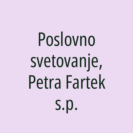 Poslovno svetovanje, Petra Fartek s.p.