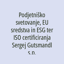 Podjetniško Svetovanje, Eu Sredstva In Esg Ter Iso Certificiranja Sergej Gutsmandl - Logotip