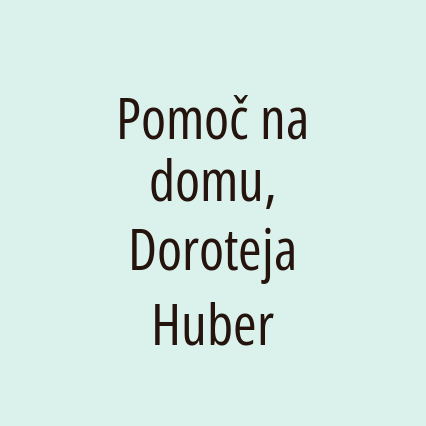 Pomoč na domu, Doroteja Huber - Logotip