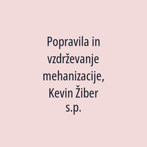 Popravila in vzdrževanje mehanizacije, Kevin Žiber s.p. - Logotip