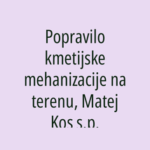 Popravilo kmetijske mehanizacije na terenu, Matej Kos s.p. - Logotip