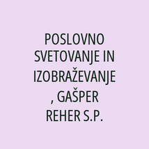 POSLOVNO SVETOVANJE IN IZOBRAŽEVANJE, GAŠPER REHER S.P. - Logotip