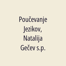 Poučevanje Jezikov, Natalija Gečev s.p. - Logotip