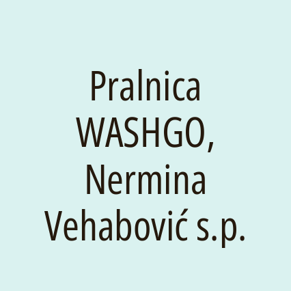Pralnica WASHGO, Nermina Vehabović s.p. - Logotip