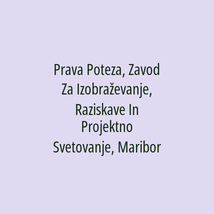 Prava Poteza, Zavod Za Izobraževanje, Raziskave In Projektno Svetovanje, Maribor - Logotip