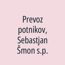 Prevoz potnikov, Sebastjan Šmon s.p. - Logotip
