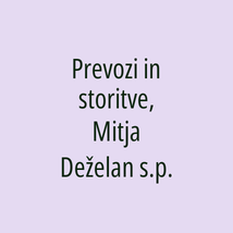 Prevozi in storitve, Mitja Deželan s.p. - Logotip