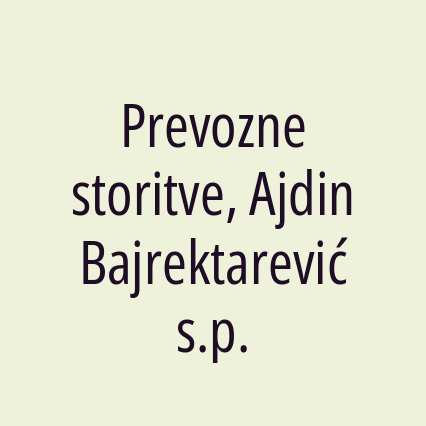 Prevozne storitve, Ajdin Bajrektarević s.p. - Logotip