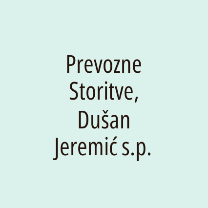 Prevozne Storitve, Dušan Jeremić s.p. - Logotip