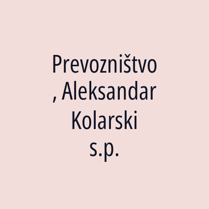 Prevozništvo, Aleksandar Kolarski s.p. - Logotip