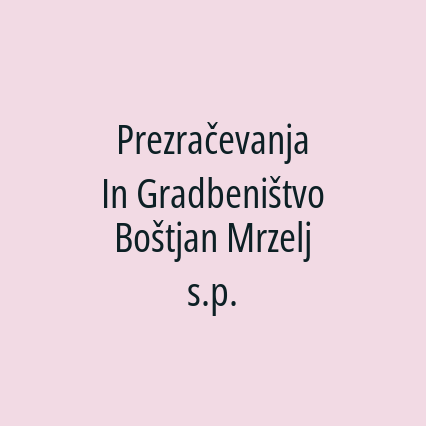 Prezračevanja In Gradbeništvo Boštjan Mrzelj s.p. - Logotip