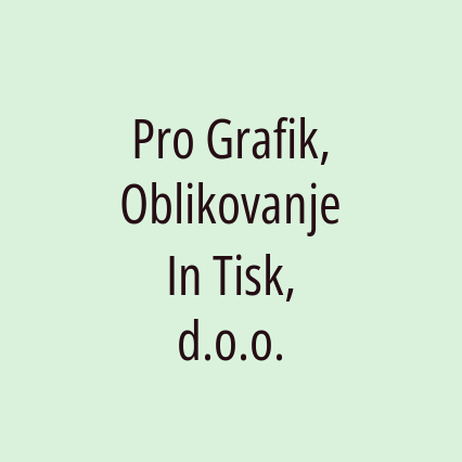 Pro Grafik, Oblikovanje In Tisk, d.o.o. - Logotip