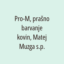 Pro-M, prašno barvanje kovin, Matej Muzga s.p. - Logotip