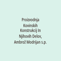 Proizvodnja Kovinskih Konstrukcij In Njihovih Delov, Ambrož Modrijan s.p. - Logotip