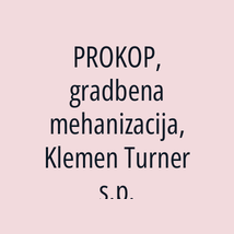 PROKOP, gradbena mehanizacija, Klemen Turner s.p. - Logotip