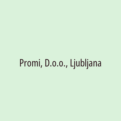 Promi, D.o.o., Ljubljana - Logotip