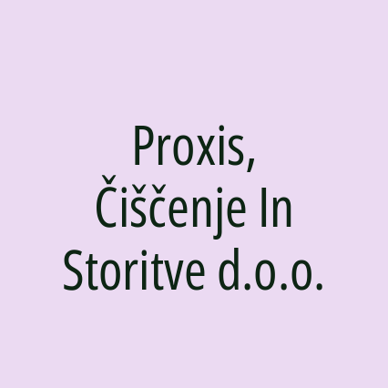 Proxis, Čiščenje In Storitve d.o.o. - Logotip