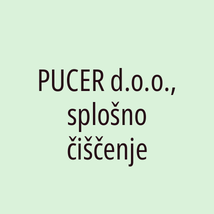 PUCER d.o.o., splošno čiščenje - Logotip
