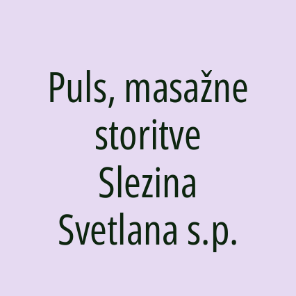 Puls, masažne storitve Slezina Svetlana s.p. - Logotip