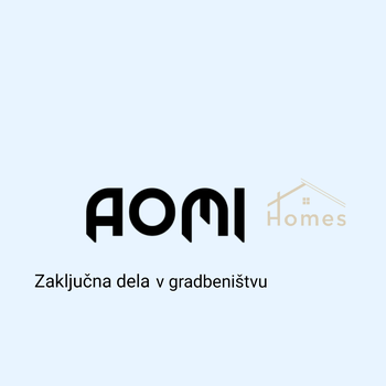 AOMI zaključna gradbena dela - Logotip
