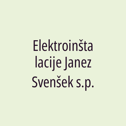 Elektroinštalacije Janez Svenšek s.p. - Logotip