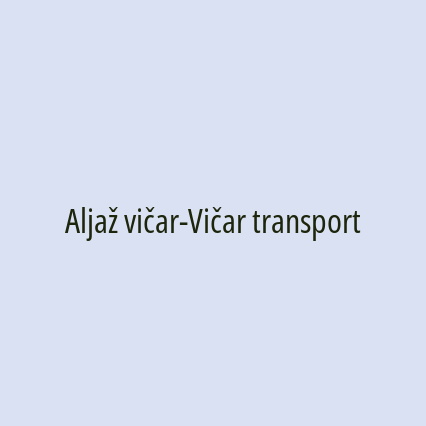 Aljaž vičar-Vičar transport