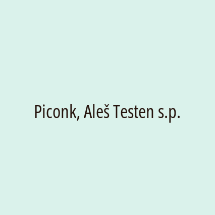 Piconk, Aleš Testen s.p.