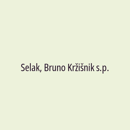 Selak, Bruno Kržišnik s.p.