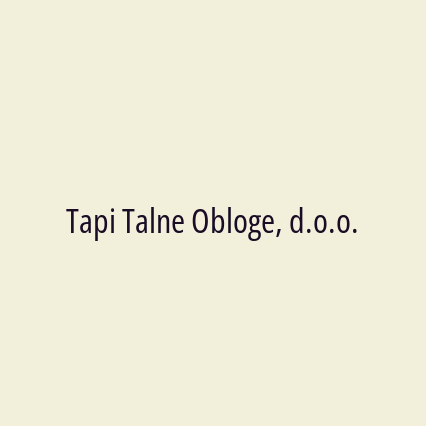 Tapi Talne Obloge, d.o.o.