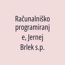 Računalniško programiranje, Jernej Brlek s.p. - Logotip