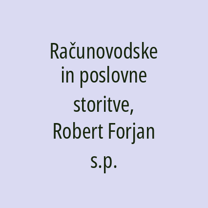 Računovodske in poslovne storitve, Robert Forjan s.p. - Logotip