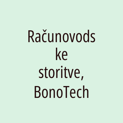 Računovodske storitve, BonoTech - Logotip