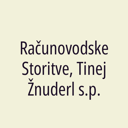 Računovodske Storitve, Tinej Žnuderl s.p. - Logotip