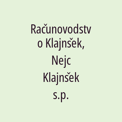 Računovodstvo Klajnšek, Nejc Klajnšek s.p. - Logotip