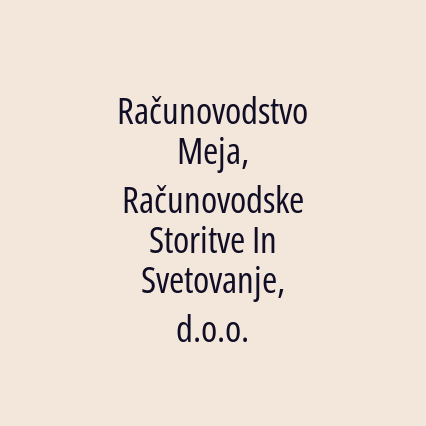 Računovodstvo Meja, Računovodske Storitve In Svetovanje, d.o.o. - Logotip