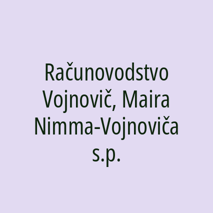 Računovodstvo Vojnovič, Maira Nimma-Vojnoviča s.p. - Logotip