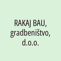 RAKAJ BAU, gradbeništvo, d.o.o. - Logotip