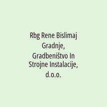 Rbg Rene Bislimaj Gradnje, Gradbeništvo In Strojne Instalacije, d.o.o. - Logotip