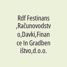 Rdf Festinans,Računovodstvo,Davki,Finance In Gradbeništvo,d.o.o. - Logotip