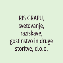 RIS GRAPU, svetovanje, raziskave, gostinstvo in druge storitve, d.o.o. - Logotip