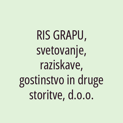 RIS GRAPU, svetovanje, raziskave, gostinstvo in druge storitve, d.o.o. - Logotip