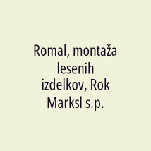 Romal, montaža lesenih izdelkov, Rok Marksl s.p. - Logotip