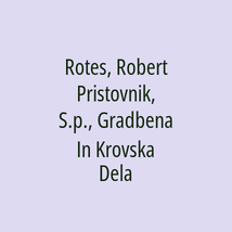 Rotes, Robert Pristovnik, S.p., Gradbena In Krovska Dela - Logotip